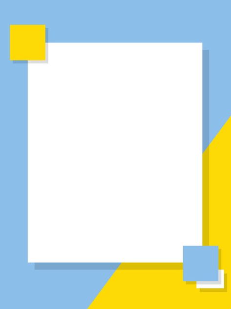 Blue Yellow Geometric Simple Bio Data, Page Borders Design, Powerpoint Background Design, Background Design Vector, Instagram Background, Framed Wallpaper, Graphic Design Background Templates, Banner Template Design, Simple Background Images