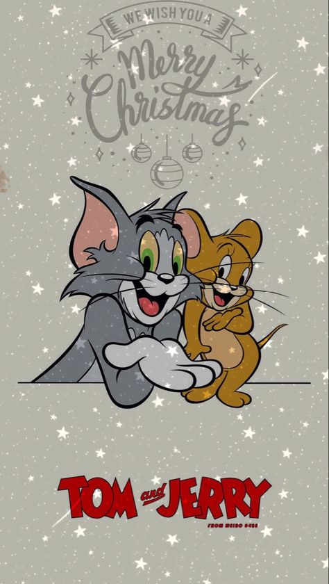 Tom And Jerry Christmas Wallpaper, Tigger Christmas Wallpaper, Merry Christmas Cute Pictures, Christmas Posters Aesthetic, Christmas Tom And Jerry, Merry Christmas Wallpaper Iphone, Disney Christmas Wallpaper Aesthetic, Merry Christmas Wallpaper Cute, Christmas Aesthetic Pictures