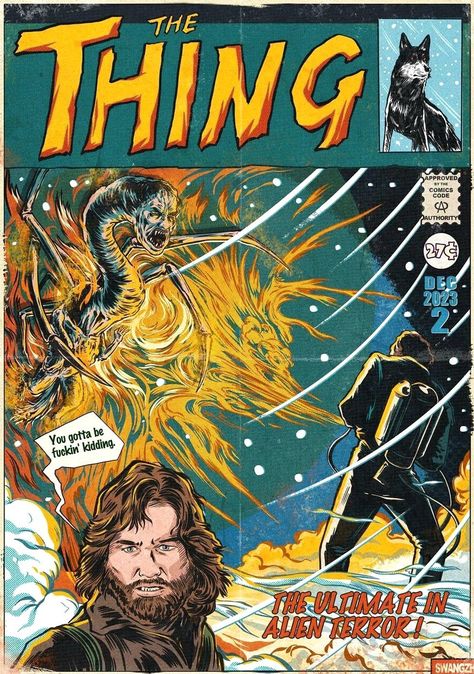 THE THING (1982) poster design by Swangzhel The Thing Poster 1982, The Thing 1982 Monster, The Thing Concept Art, The Thing Poster, The Thing 1982, Sci-fi Movies, Cinema Art, John Carpenter, Random Pictures