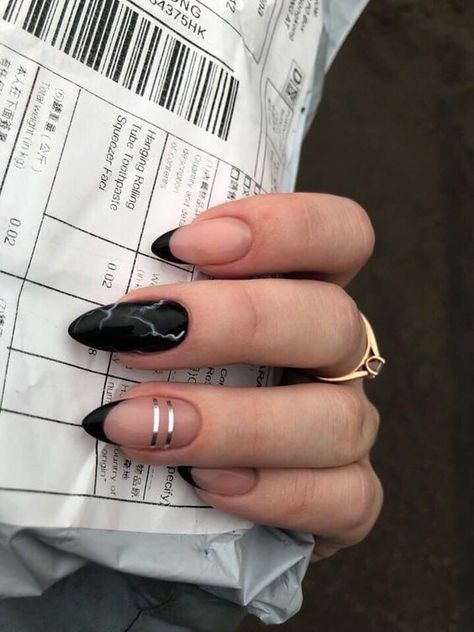 Nagellack Trends, Edgy Nails, Grunge Nails, Minimalist Nails, Classy Nails, Fire Nails, Dream Nails, Pretty Acrylic Nails, Chic Nails