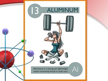 Element Chemistry, Aluminum Element, Chemistry Periodic Table, Periodic Elements, Chemistry Education, High School Chemistry, Periodic Table Of The Elements, Teaching Chemistry, Chemistry Lessons