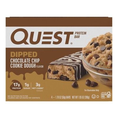 Quest Protein Bars, Cookie Dough Protein, Quest Protein, Luxury Stuff, Choco Chip Cookies, Halo Top, Chocolate Cookie Dough, Quest Nutrition, Calorie Recipes