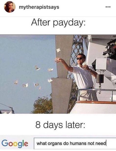 Payday Meme, Hate Mondays Funny, Funny Drunk Texts, Money Meme, Monday Memes, Drunk Humor, Monday Humor, 9gag Funny, Hate Mondays