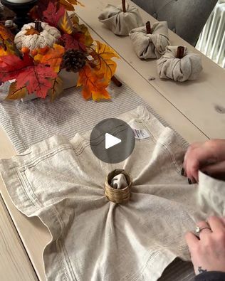 110K views · 165 reactions | DIY pumpkin napkins | These DIY pumpkin napkins are super cute 😍 🎃 | By Tyla | Facebook Pumpkin Napkins, Fall Food, Diy Pumpkin, Cloth Napkin, Fall Recipes, Fall Decor, Decorating Ideas, Napkins, Table Settings