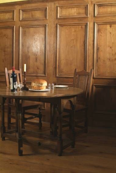 18th century Georgian style oak panelling, solid oak gateleg table and panel back chairs Georgian Wood Panelling, Georgian Panelling, Oak Panelling, Georgian Table, Gateleg Table, Wall Panelling, Floor To Ceiling, Country Furniture, Wood Panel Walls