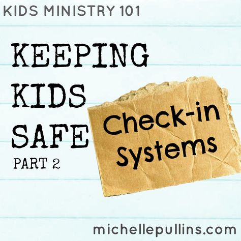 Qualities of a good check-in system Whether you check-in the kids in your ministry electronically or not, the following qualities are on my list for getting kids checked-in quickly while keeping them safe! Signage Be sure that new families can easily find their way to your children’s ministry environment. You … Safe Kids, Nursery Preschool, Preschool Rooms, Family Information, Church Nursery, Keeping Kids Safe, Kids Ministry, Church Ministry, Youth Ministry