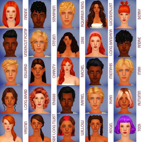 Sims 2 4t2, Sims 2 Games, Sims 2 Hair, Clay Hair, Hair Clay, Male Hair, Los Sims, Hair Setting, Sims Mods