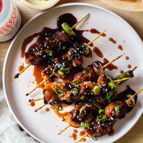 Chicken Skewers With Bachan’s Original Japanese BBQ Sauce Japanese Barbecue Sauce Chicken, Japanese Bbq Sauce Chicken, Japanese Bbq Sauce, Japanese Barbecue, Barbecue Sauce Chicken, Japanese Bbq, Bbq Sauce Ingredients, Bbq Chicken Thighs, Barbecue Chicken Recipe