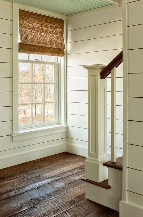 9 Farmhouse Baseboard Design Ideas For Your Home Farmhouse Baseboards, Farmhouse Stairs, Baseboard Styles, Rustic Flooring, Plank Walls, Cool Ideas, Crown Molding, Ship Lap Walls, Style At Home