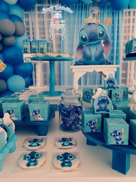 Stich Baby Showers, Stitch Theme Baby Shower Ideas, Stitch Birthday Party Ideas For Boys, Stitch Themed Baby Shower Ideas, Lilo And Stitch Baby Shower Theme, Stitch Baby Shower Theme Boy, Lilo And Stitch Baby Shower Ideas, Stitch Baby Shower Ideas, Stitch Baby Shower Theme