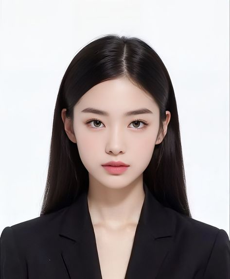 Korean Id Picture, Formal Id Picture Template, Formal Attire Women Id Picture Template, Formal Attire Women Id Picture, Formal 2x2 Id Picture, Id Picture, Korean Id Photo, Face Template Makeup, Formal Id Picture