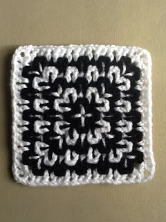 Monochrome                                                                                                                                                                                 More                                                                                                                                                                                 More Solid Granny Square, Granny Square Projects, Crochet Squares Afghan, Crochet Granny Square Blanket, Easy Crochet Projects, Crochet Blocks, Chain Reaction, Crochet Goodies, Granny Square Blanket