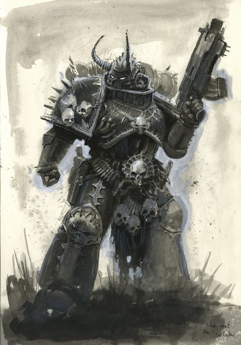 Chaos Space Marines, Space Marine Art, Chaos 40k, 40k Chaos, Warhammer Aos, Warhammer 40k Art, Marine Art, 다크 판타지, Warhammer Art