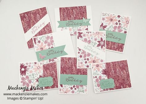 Cards From 12x12 Paper, One Sheet Wonder Cards 6x6, One Sheet Wonders, Card Sketches Templates, Floral Boutique, One Sheet Wonder, Hand Crafted Cards, Card Layouts, Paper Packs