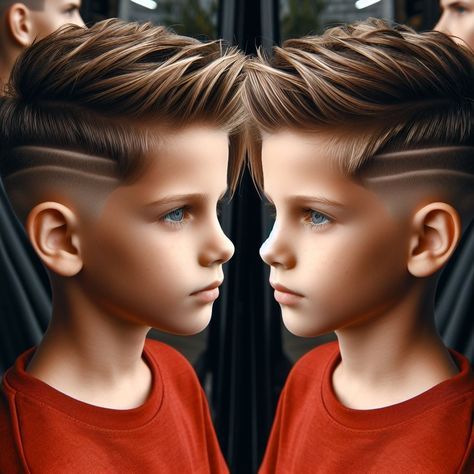 Boys Haircut Lines On Side, Kid Boy Haircuts, Trendy Boys Haircuts, Side Haircut, Haircuts 2020, Kids Haircuts, Short Hair For Boys, Cool Boys Haircuts