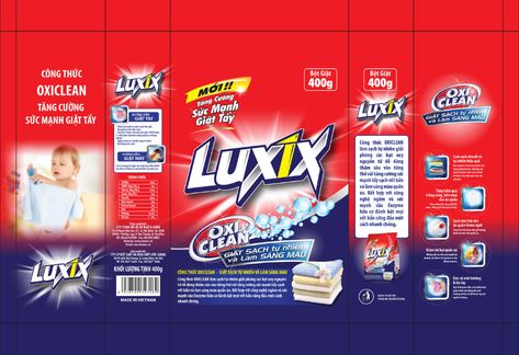 LUXIX Detergent on Behance Detergent Label Design, Detergent Packaging Design, Detergent Logo, Soap Packaging Design, Football Logo Design, Typo Logo Design, Computer Design, Packaging Template Design, Packaging Design Trends