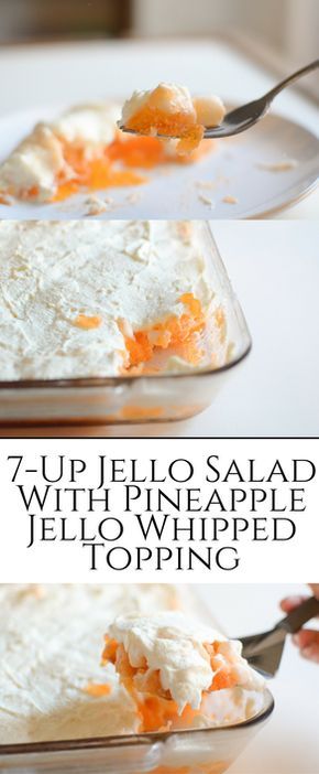 7 Up Salad Jello Crushed Pineapple, 7 Up Salad Jello, 7up Jello Salad Recipe, 7up Salad, 7 Up Salad, Salad With Pineapple, Jello Fruit Salads, Sweet Salads, Pineapple Pudding