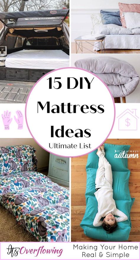 Diy Mattress Pad, Make Your Own Mattress, Camper Mattress, Mattress Ideas, Diy Mattress, Diy Futon, Custom Rv, Rv Mattress, Custom Mattress