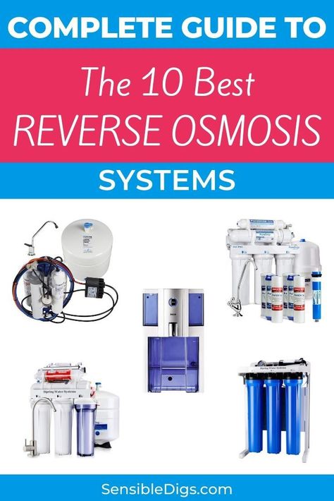 Buying a new reverse osmosis system for your home can be a bit of a daunting task. Look no further than our comprehensive guide that shows you what these systems do, pros and cons, and how to shop for a model that will work for you. #reverseosmosis #cleanwater #waterfiltration #waterpurification #drinkingwater #drinkwater Whole House Reverse Osmosis System, Diy Reverse Osmosis System, Water Purifier Design, Whole House Water Filtration System, Water Softener System, Water From Air, Reverse Osmosis Water Filter, Drinking Water Filter, Brushed Nickel Faucet