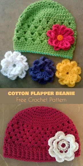 Beanie Free Crochet Pattern, Crochet Baby Hats Free Pattern, Crochet Baby Cap, Baby Hat Free Pattern, Pola Topi, Crochet Baby Hat Patterns, Easy Crochet Hat, Crochet Kids Hats, Crochet Hat Free