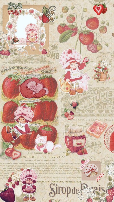 Strawberry wallpaper Strawberry Shortcake Cartoon, Break The Rules, Vintage Strawberry Shortcake, Vintage Strawberry, Take A Screenshot, Iphone Wallpaper Themes, A Wallpaper, Phone Wallpaper Patterns, Art Wallpaper Iphone