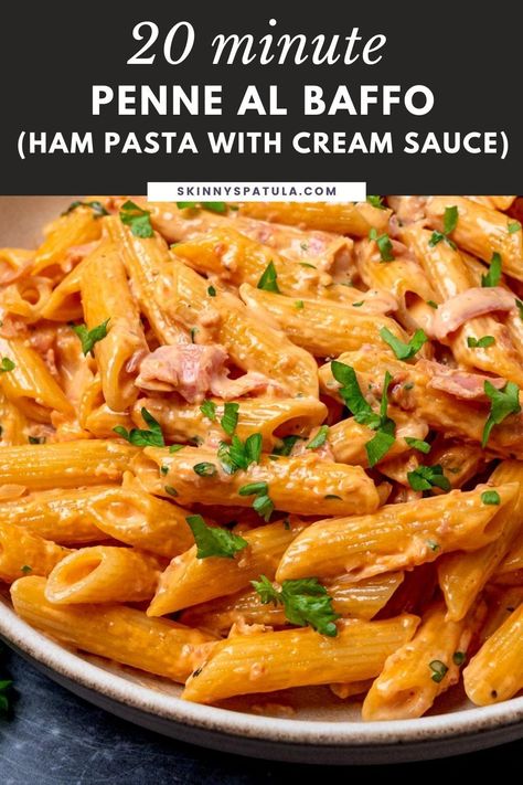 Ham And Tomato Pasta, Ham Dinner Recipes For Family, Creamy Ham Pasta Recipes, Pasta Recipes With Ham, Ham Pasta Recipes Dinners, Creamy Ham Pasta, Pasta With Ham Recipes, Leftover Ham Pasta Recipes, Ham And Pasta Recipes