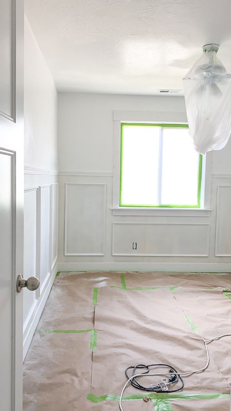 Wall Trim Molding, How To Start Painting, Box Trim, Painting Walls, Pvc Trim, Start Painting, Best Paint, Picture Frame Molding, Nursery Room Inspiration