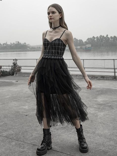 easy ways to style a casual street style slip dress in the winter for moms and for women #johannagrange #chic #fashion #style Punk Dresses Formal, Punk Formal Dress, Punk Dress Formal, Grunge Dress Formal, Dark Prom Dresses, Punk Formal, Punk Prom Dress, Grunge Prom Dress, Punk Dresses