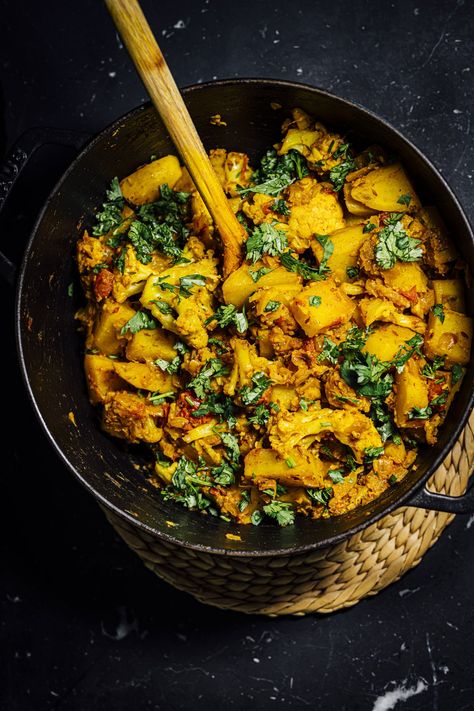 South Asian Inspiration | A Brown Table Aloo Gobi Recipe, Gobi Recipe, Gobi Recipes, Aloo Gobi, Easy Indian Recipes, Red Beets, Dried Mangoes, Indian Kitchen, Chicken Tikka Masala