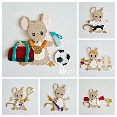 Stampin Up Caroling Mice, Su Caroling Mice, Marianne Majerus Garden, Marianne Sides, Marianne Design Collectables, Marianne Design Cards, Marianne Design, General Crafts, Sports Accessories