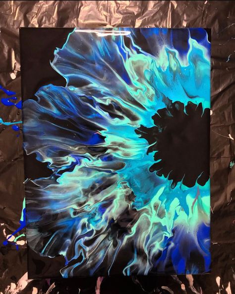 Acrylic Pour Tutorial, Abstract Paint Pour, Acrilyc Pouring Painting, Acrylic Paint Pour Ideas, Acrylic Paint Pouring Color Combinations, Paint Pouring Flowers, Acrylic Artwork Ideas, Poring Paint Ideas, Acrylic Pour Art