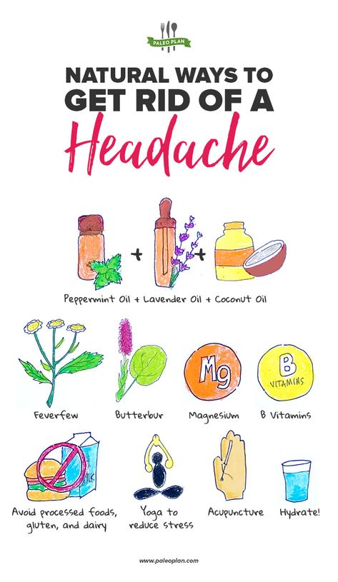 Get Rid Of A Headache, Natural Headache, Natural Headache Remedies, Avoid Processed Foods, Health And Fitness Magazine, Headache Relief, Migraine Headaches, Daily Health Tips, Menstrual Cramps