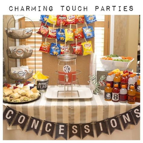 Concessions Banner, Ball Birthday Party, Baseball Theme Birthday, Sports Party Decorations, Hockey Birthday, Basketball Birthday Parties, Sports Theme Birthday, Ball Birthday Parties, Sports Birthday Party