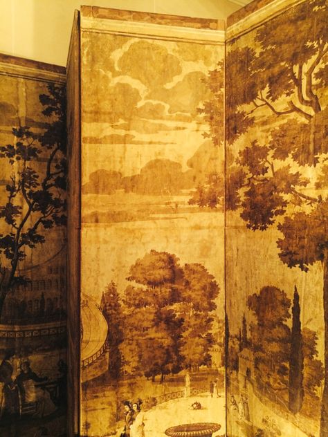 Wallpaper screen Changing Screen Bedroom, Chinese Screen Design, Room Divider Screen Vintage, Amber Scent, Asian Divider Screen, Chinese Panel Screen, Folding Screens, Screen Art, Wallpaper Screen