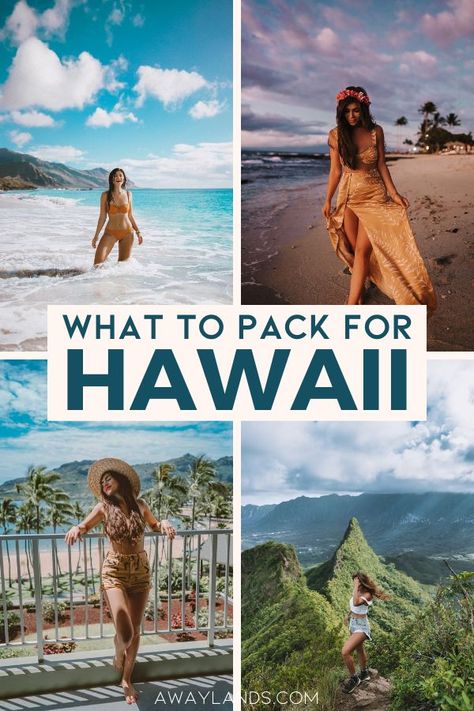 Packing For One Week, Hawaii Packing List For Women, Packing List Hawaii, Hawaii Trip Outfits, Hawaiian Vacation Outfits, Pack For Hawaii, Pack For A Week, Hawaii Vacation Outfits, Packing List For Women