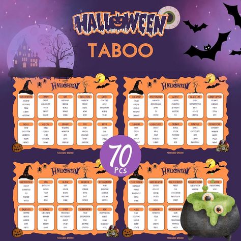 Unique Party Games, Taboo Cards, Taboo Game, Family Halloween, Halloween Night, Game Item, Party Games, Card Games, India