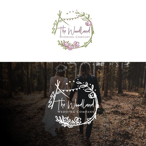 Design #11 by Besign studio | Design a logo to interest couples in holding a wedding in a woodland Wedding Company Logo, Wedding Planner Logo Design Ideas, Wedding Venue Logo Design, Wedding Photography Logo Ideas, Wedding Planning Company Logo, Woodland Logo, Web Design Basics, Wedding Photography Logo Design, Wedding Planner Logo