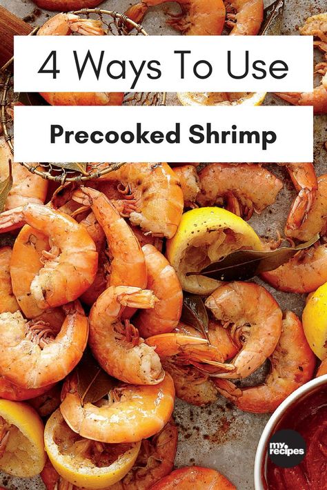 Recipes For Frozen Cooked Shrimp, How To Prepare Cooked Shrimp, How To Cook Precooked Shrimp, Frozen Ready To Eat Shrimp Recipes, Recipes For Pre Cooked Shrimp, Cocktail Shrimp Recipes Dinners, Shrimp Recipes With Cooked Shrimp, Cooked Frozen Shrimp Recipes Easy, Recipes Using Leftover Boiled Shrimp