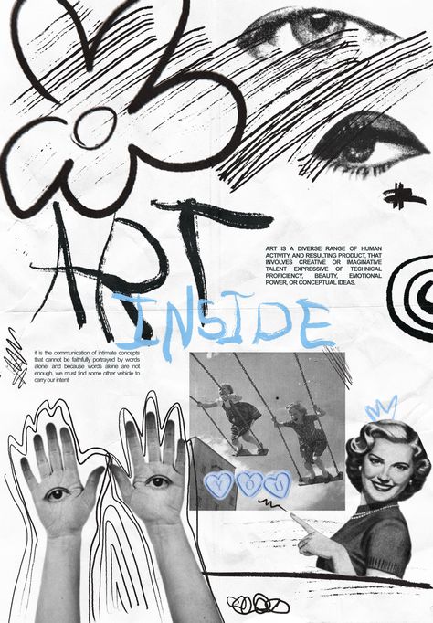 Hand Written Poster Design, Scrapbook Effect Graphic Design, Graphic Art Collage, Posterzine Design, Gathering Poster Design, Graphic Design Photo Collage, Photo Collage Poster Design, Artistic Graphic Design, Graphic Design Collage Poster