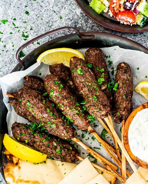 Beef Kofta Recipe, Kofta Kebab, Beef Recipes Easy Dinners, Ground Lamb Recipes, Beef Kebabs, Lamb Kebabs, Kofta Recipe, Kebab Recipe, Healthy Beef Recipes