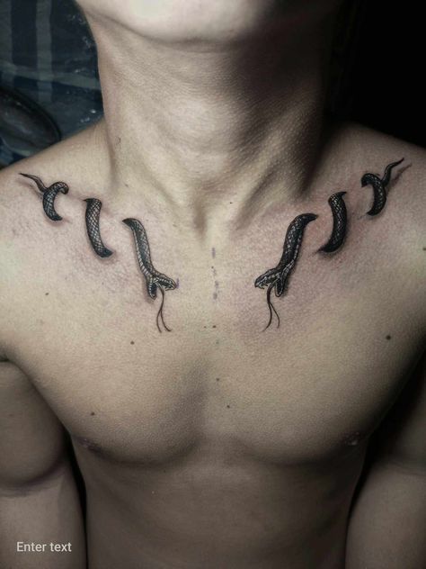 Slytherin Tattoo, Starboy Style, Pins Pictures, Simple Leg Tattoos, Snake Tattoo Meaning, Samurai Tattoo Sleeve, Clavicle Tattoo, Tattoo Ideas Males, Italian Tattoos