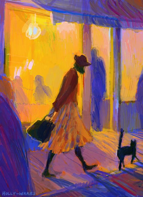 Holly Warburton - I Wonder Where You're Going. Holly Warburton, Hur Man Målar, Arte Sketchbook, Arte Inspo, Wow Art, Pastel Art, Art Abstrait, Pretty Art, Painting Inspiration