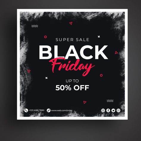 Black Friday Social Media Design, Black Friday Design Ideas, Electronic Music Poster, Black Friday Advertising, Poster Business, Fashion Sale Banner, Black Friday Design, Black Friday Banner, Black Friday Sale Banner