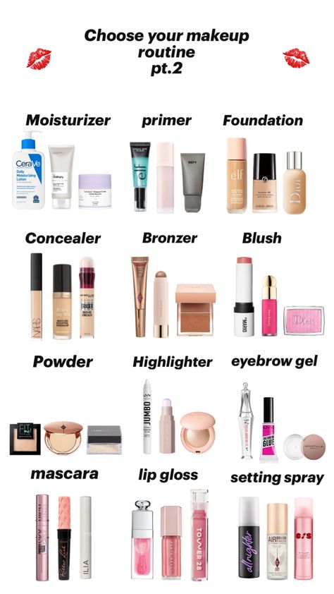 #makeup #sephora #makeuproutine Choose Your Makeup, Makeup Routine Guide, Preppy Makeup, Makeup Sephora, Makeup Order, Simple Makeup Tips, Makeup List, Sephora Skin Care, Makeup Accesories