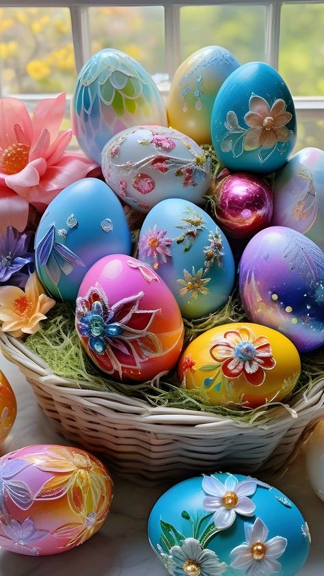 Happy Birthday Flowers Gif, Fairy Photoshoot, Easter Egg Art, Beautiful Nature Wallpaper Hd, Easter Egg Designs, Easter Parade, Easter Art, Egg Art, Easter Time