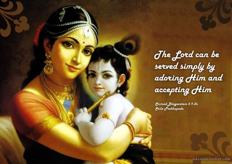 Serving The Lord  For full quote go to: http://quotes.iskcondesiretree.com/srila-prabhupada-on-serving-the-lord-2/  Subscribe to Hare Krishna Quotes: http://harekrishnaquotes.com/subscribe/  #ServingTheLord, #SupremeLord Janmashtami Wallpapers, Yashoda Krishna, Art Krishna, Little Krishna, Baby Krishna, Divine Mother, Lord Krishna Wallpapers, Krishna Janmashtami, Krishna Radha