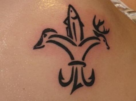 I Like! Hunting And Fishing Tattoos, Deer Track Tattoo, Track Tattoo, Fishing Tattoos, Outdoor Tattoo, Fishing Tattoo, Hunting Tattoos, Patriotic Tattoos, Street Tattoo