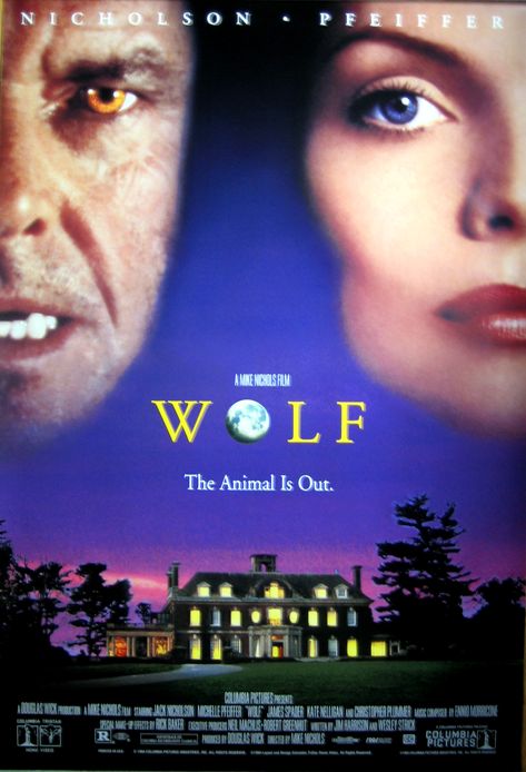 Wolf - 1994 Wolf Movie, Mike Nichols, James Spader, Best Horror Movies, Worst Movies, Michelle Pfeiffer, Best Horrors, Horror Movie Posters, Jack Nicholson