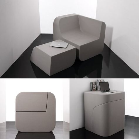 dual cut furniture Cut Furniture, Futuristic Furniture Design, Transforming Furniture, Modular Couch, Futuristic Furniture, Hybrid Design, Smart Furniture, Creative Furniture, Furniture Hacks