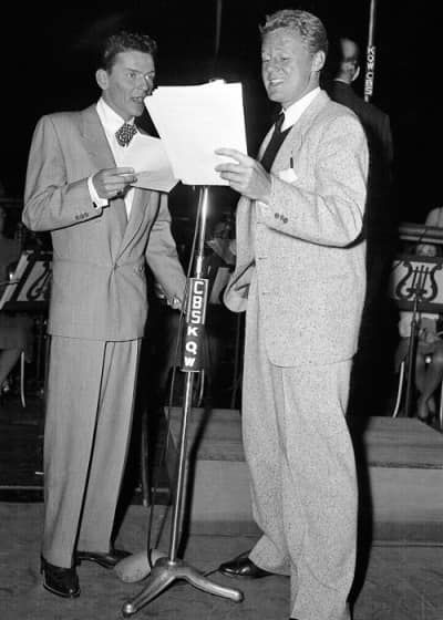 Frank Sinatra Respectfulposting | Original caption: The nation's two top swoon-kings met for half an hour when Van Johnson visited Frank Sinatra on the latter's CBS radio program, broa... | Facebook Van Johnson, Golden Age Of Radio, Old Time Radio, Bob Hope, Bing Crosby, Classic Movie Stars, Old Radios, Thanks For The Memories, Film Stars